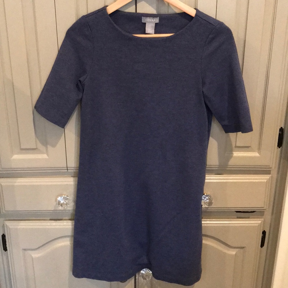 Blue shift dress